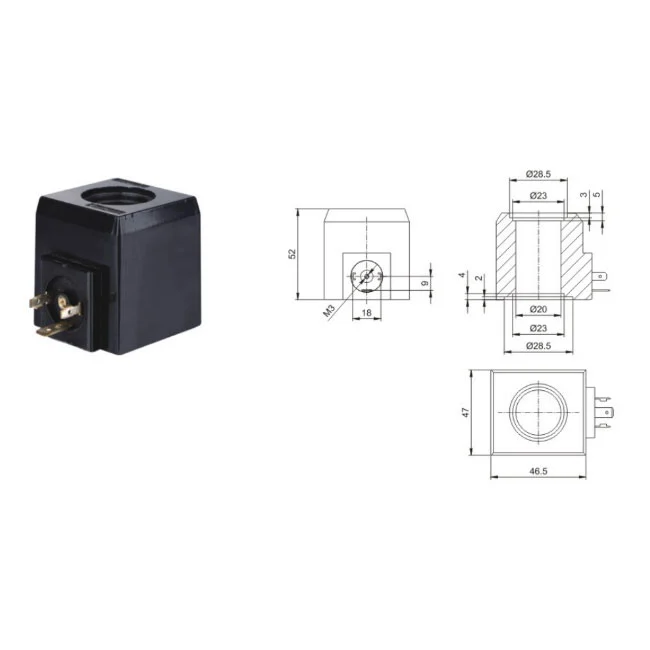 Bobine de solénoïde hydraulique