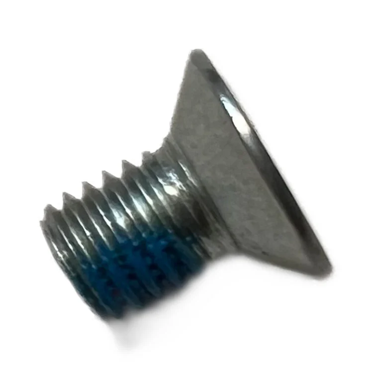 Vis fraisée de machine à coudre de M5 Torx avec la correction de verrouillage en nylon bleue