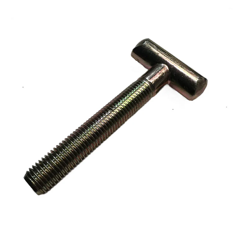 Boulon en T pour profilé en aluminium à fente en T avec zingage jaune